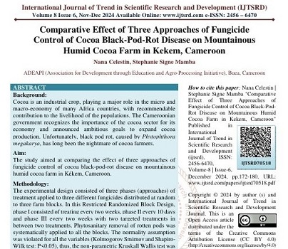 Étude sur le traitement du cacao